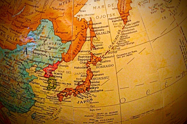 古い世界地図　数十年前と日本人と英語の関係は変わっていないように思える
